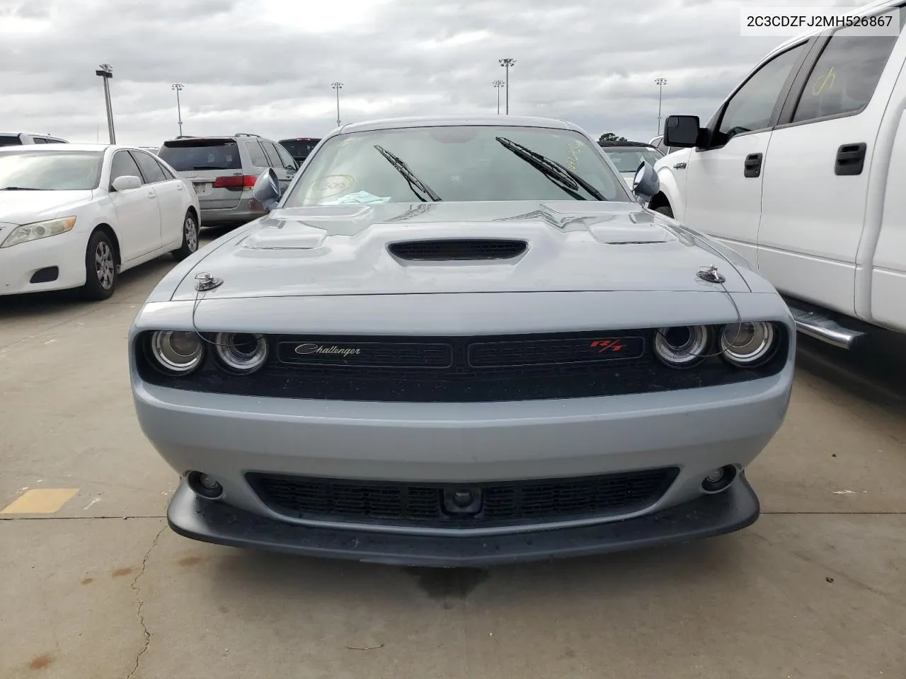 2021 Dodge Challenger R/T Scat Pack VIN: 2C3CDZFJ2MH526867 Lot: 74972734