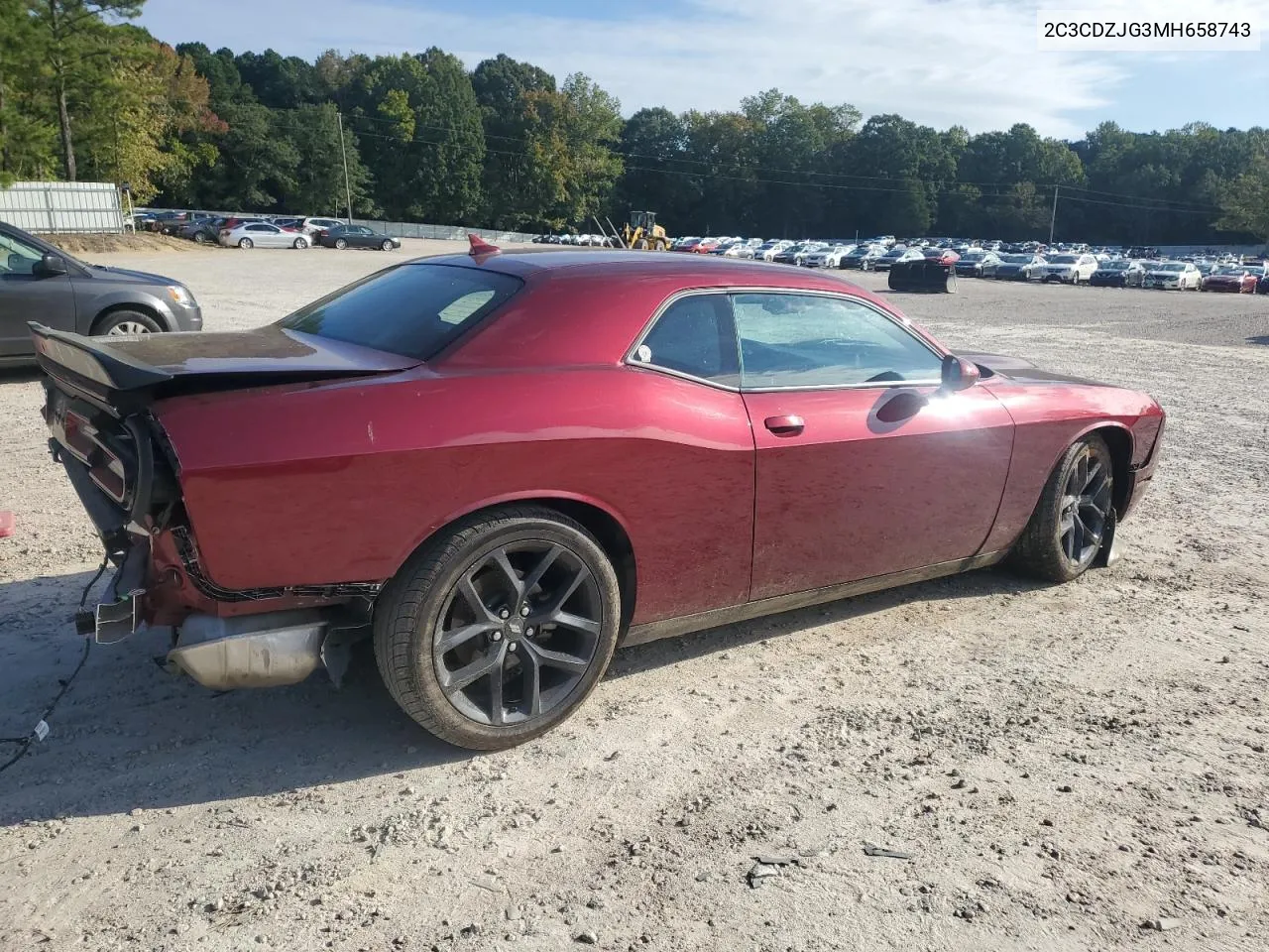 2021 Dodge Challenger Gt VIN: 2C3CDZJG3MH658743 Lot: 74995984