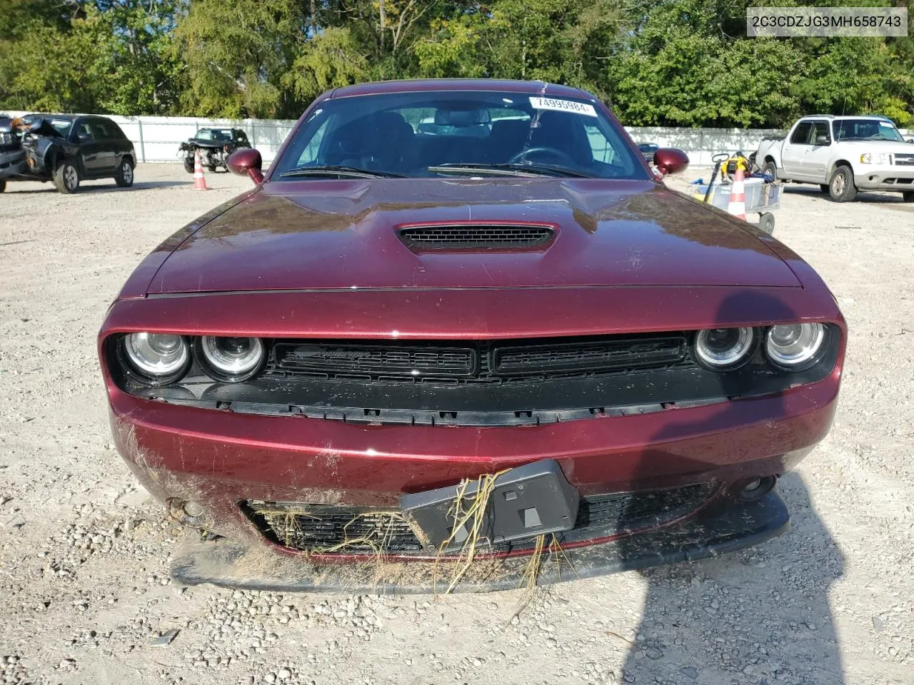 2021 Dodge Challenger Gt VIN: 2C3CDZJG3MH658743 Lot: 74995984