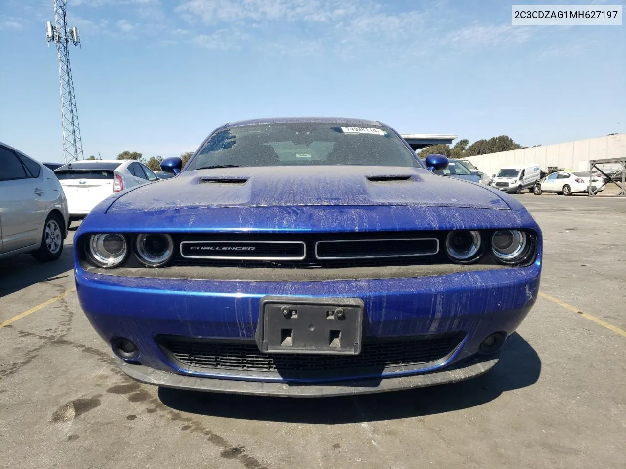 2021 Dodge Challenger Sxt VIN: 2C3CDZAG1MH627197 Lot: 74998114