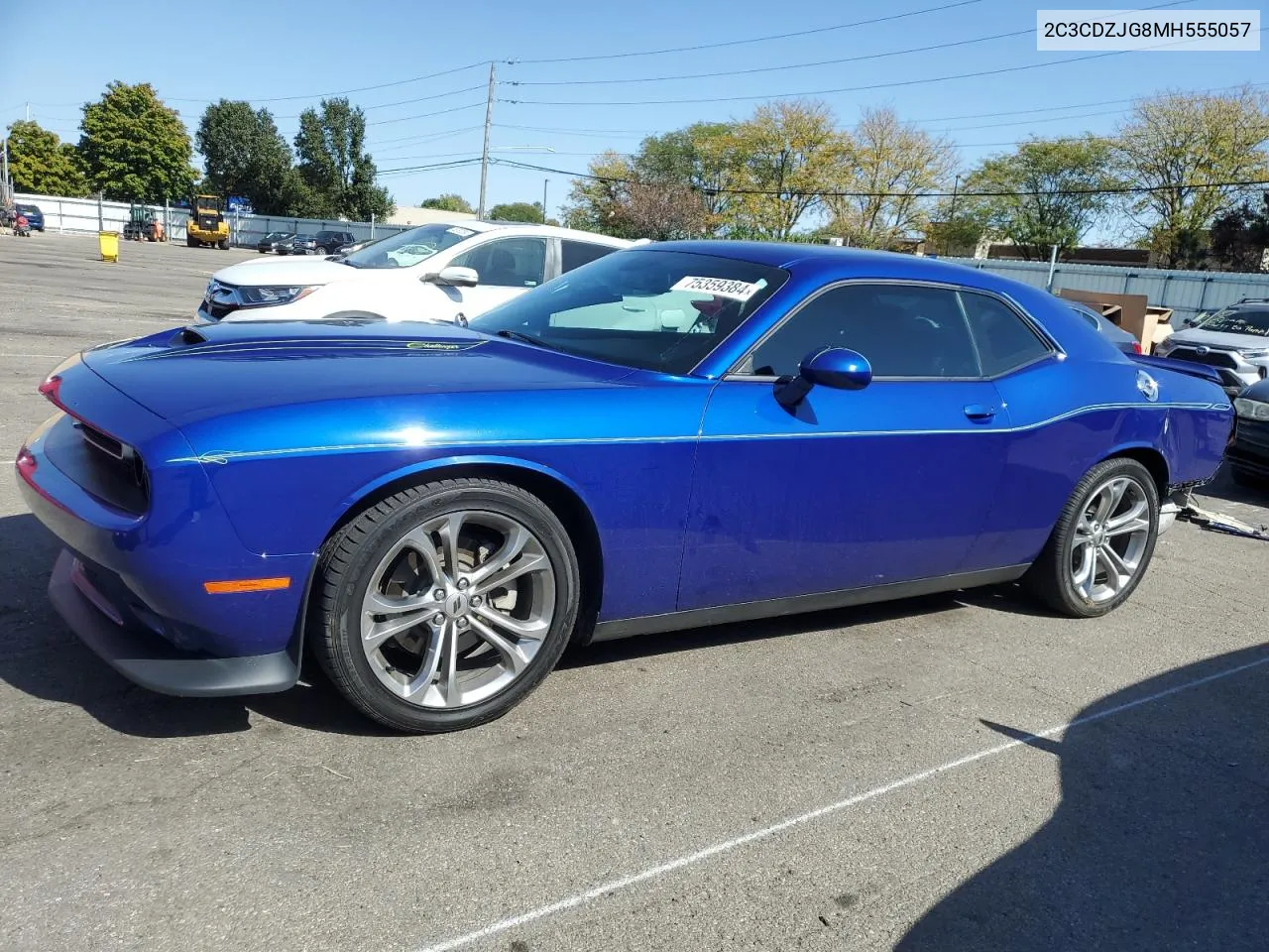 2021 Dodge Challenger Gt VIN: 2C3CDZJG8MH555057 Lot: 75359384