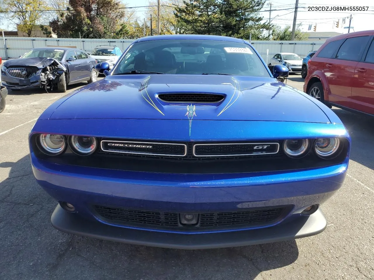 2021 Dodge Challenger Gt VIN: 2C3CDZJG8MH555057 Lot: 75359384