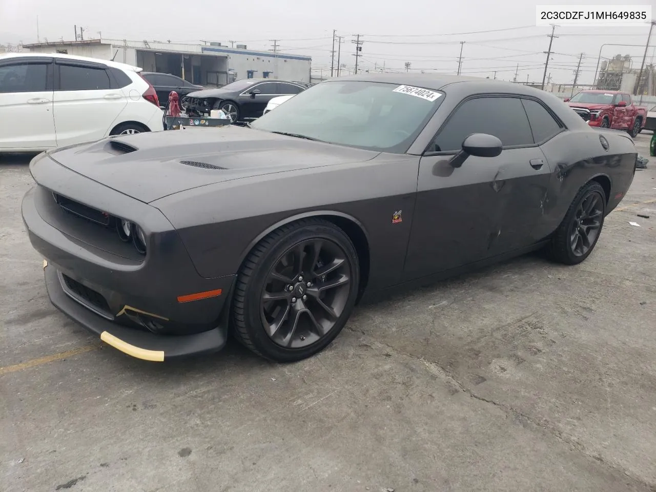 2021 Dodge Challenger R/T Scat Pack VIN: 2C3CDZFJ1MH649835 Lot: 75674024