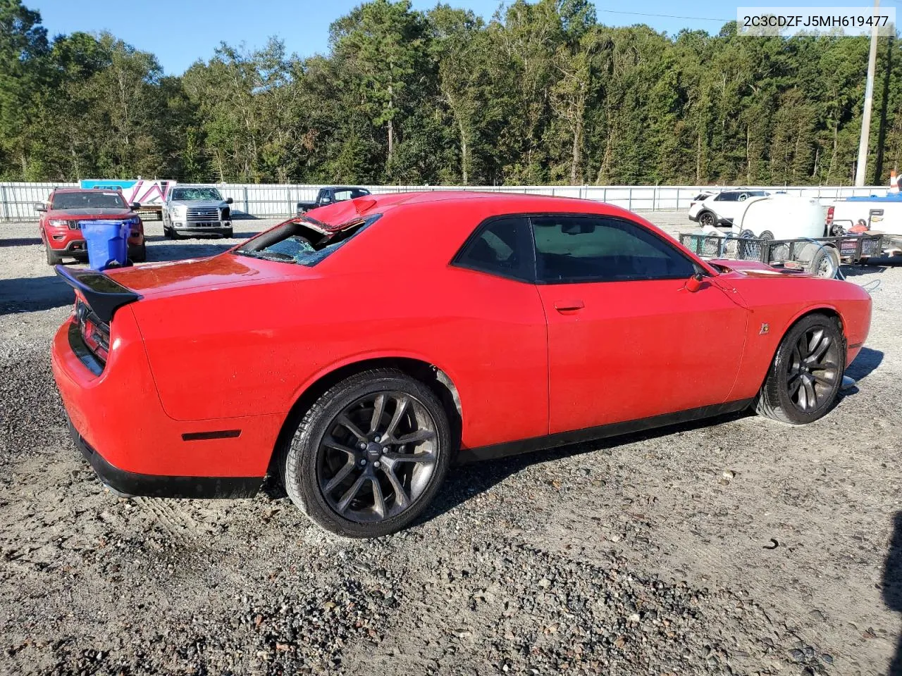 2021 Dodge Challenger R/T Scat Pack VIN: 2C3CDZFJ5MH619477 Lot: 75900164