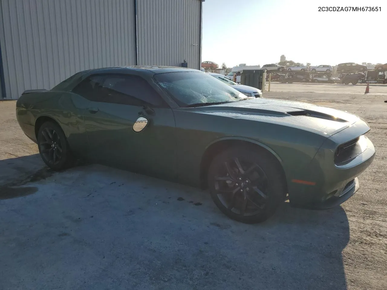 2021 Dodge Challenger Sxt VIN: 2C3CDZAG7MH673651 Lot: 75913344