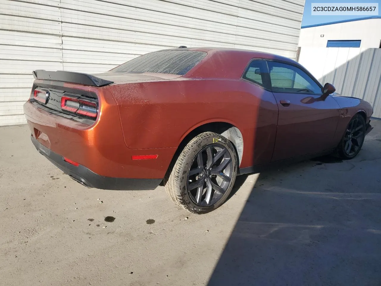 2021 Dodge Challenger Sxt VIN: 2C3CDZAG0MH586657 Lot: 75947414