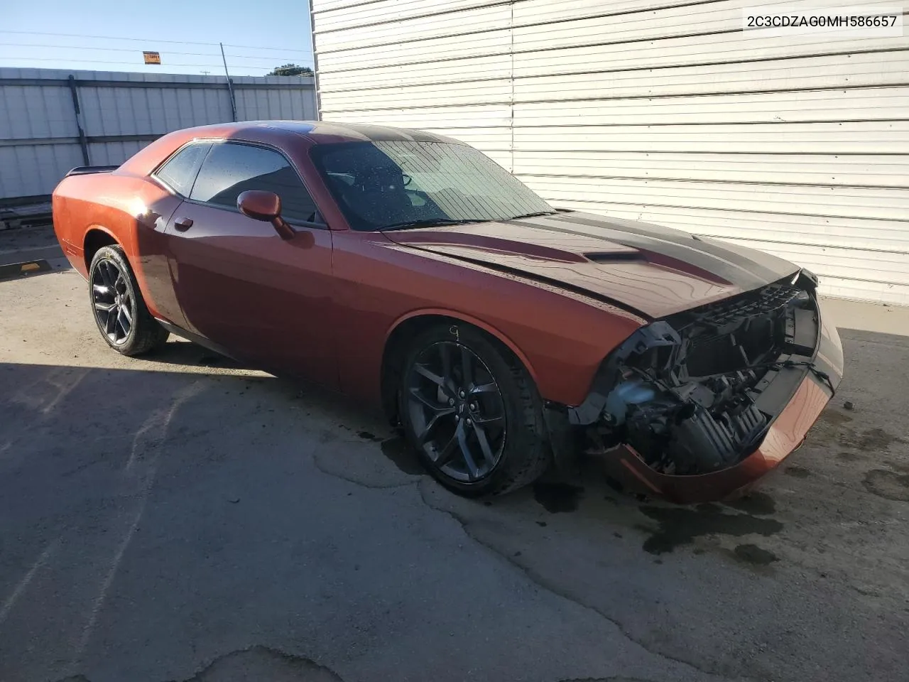 2021 Dodge Challenger Sxt VIN: 2C3CDZAG0MH586657 Lot: 75947414