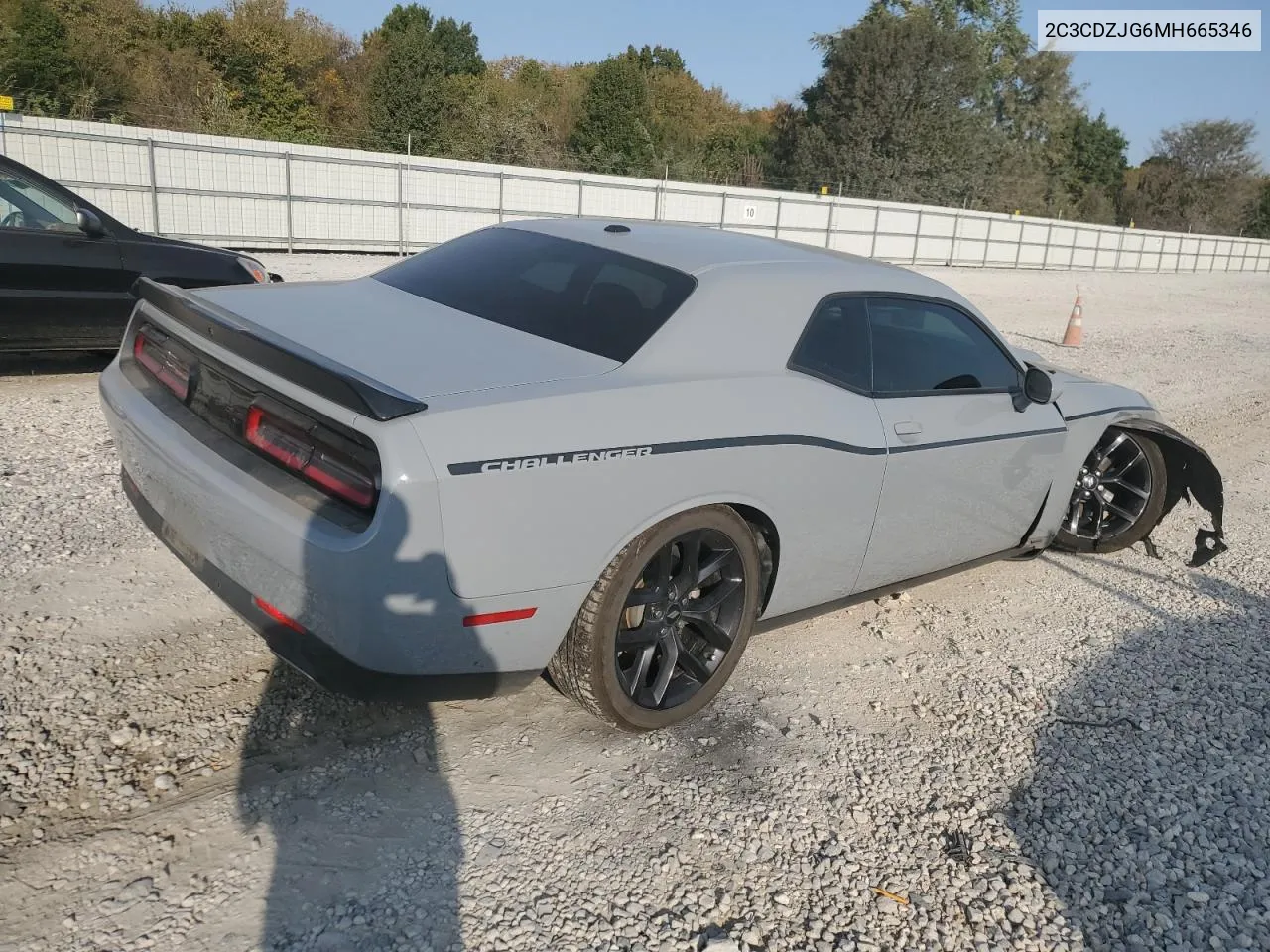 2021 Dodge Challenger Gt VIN: 2C3CDZJG6MH665346 Lot: 75989234