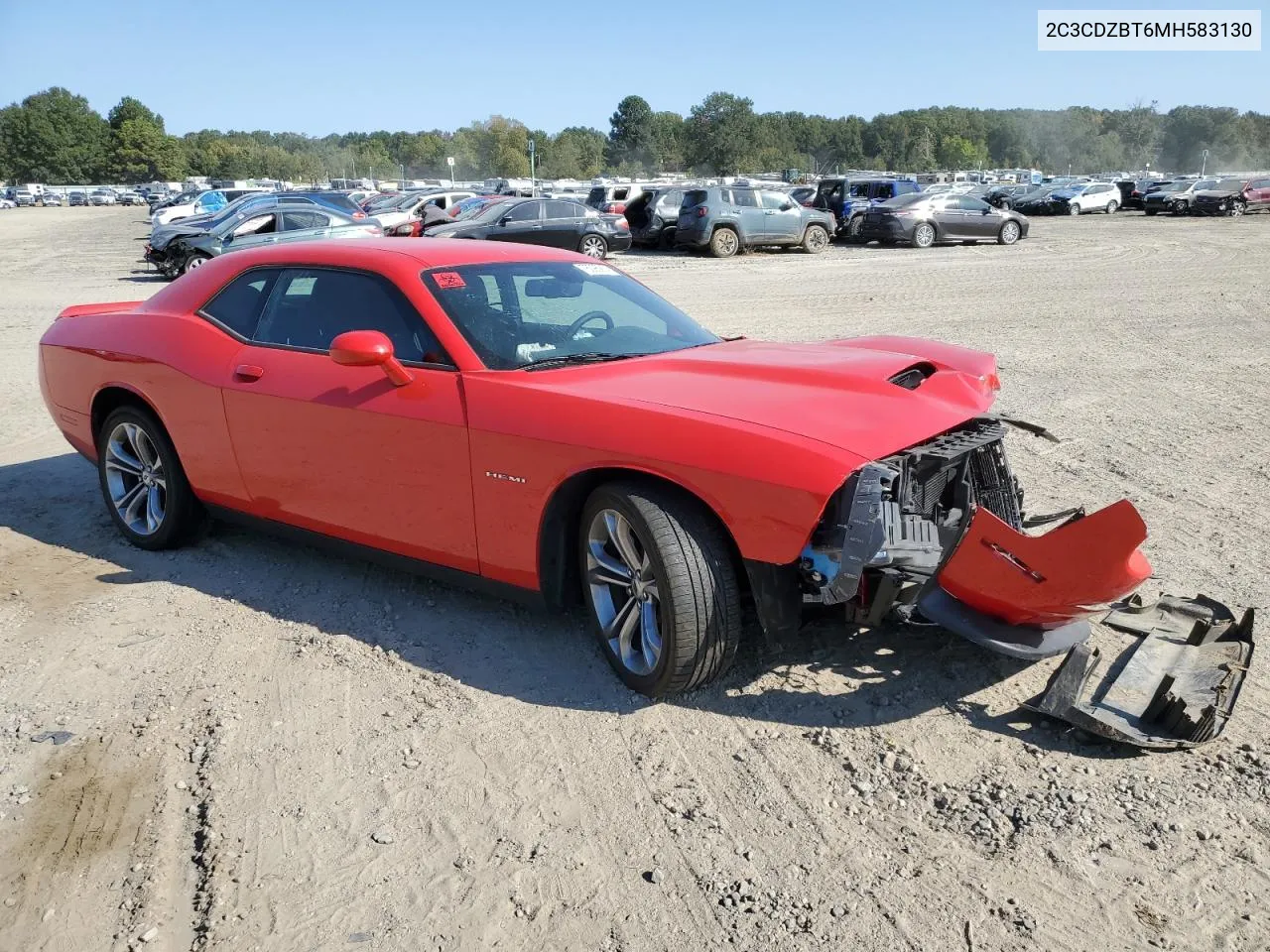 2021 Dodge Challenger R/T VIN: 2C3CDZBT6MH583130 Lot: 76095914