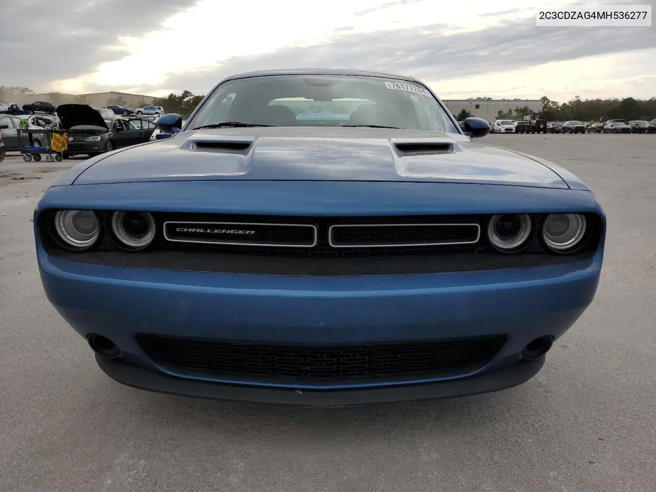 2021 Dodge Challenger Sxt VIN: 2C3CDZAG4MH536277 Lot: 76177284