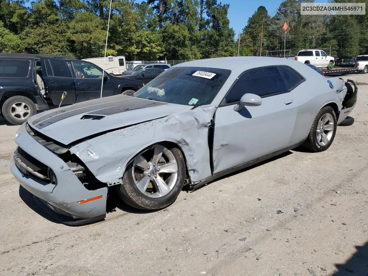 2021 Dodge Challenger Sxt VIN: 2C3CDZAG4MH546971 Lot: 76403444