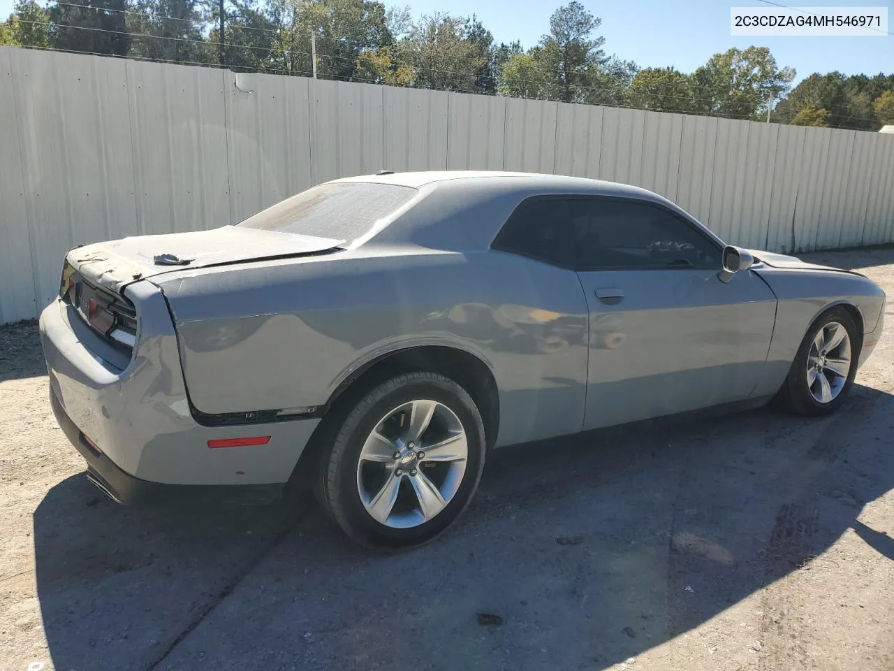 2021 Dodge Challenger Sxt VIN: 2C3CDZAG4MH546971 Lot: 76403444