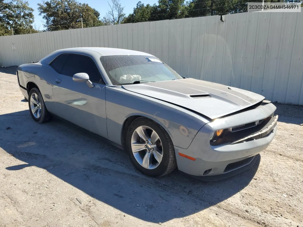 2021 Dodge Challenger Sxt VIN: 2C3CDZAG4MH546971 Lot: 76403444