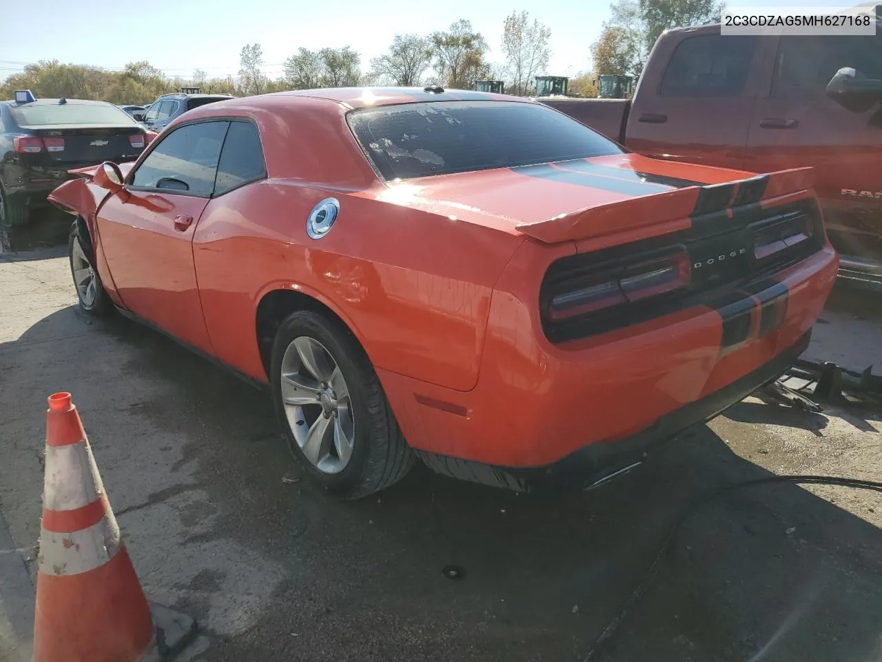 2021 Dodge Challenger Sxt VIN: 2C3CDZAG5MH627168 Lot: 77040804