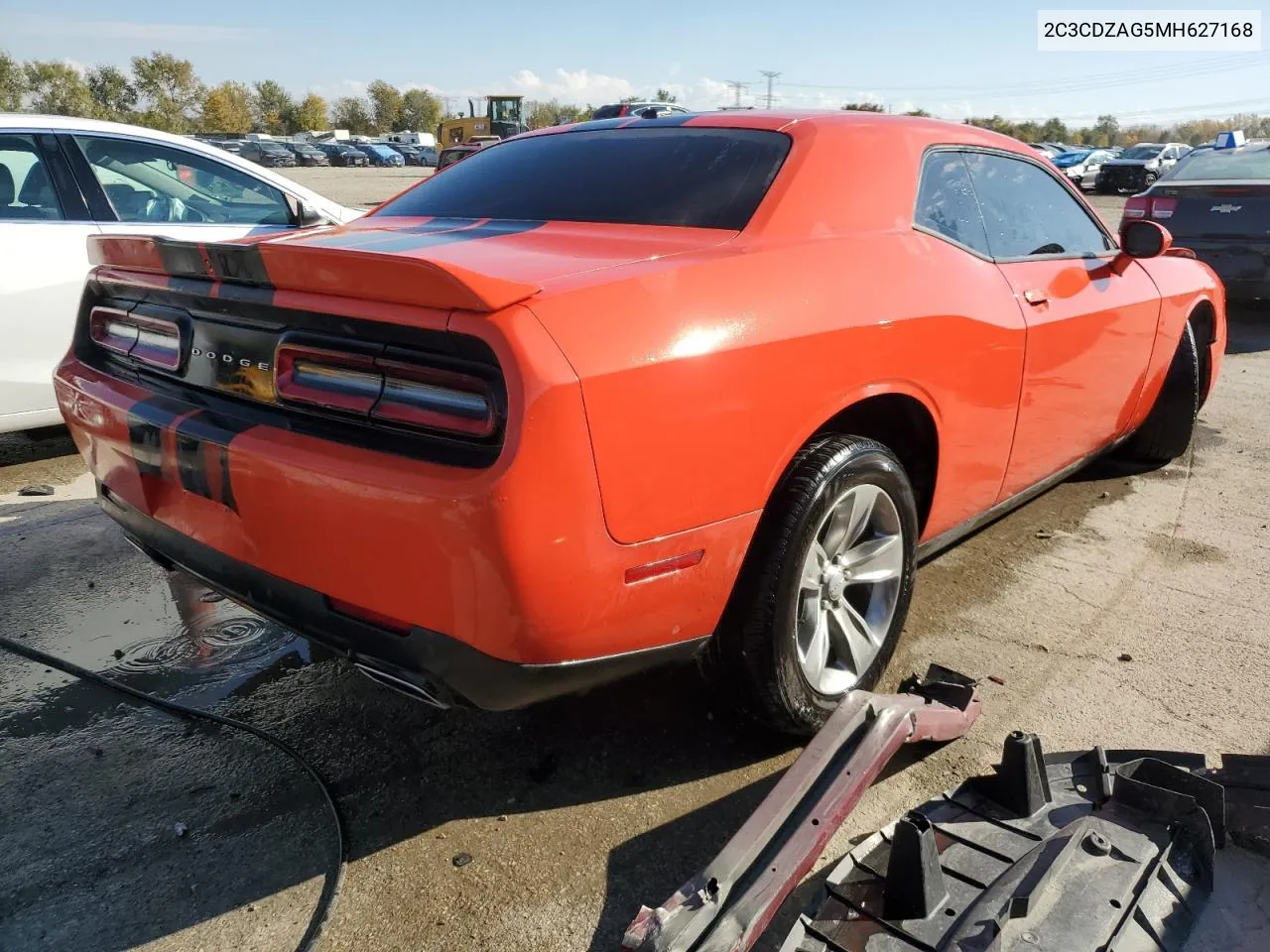 2021 Dodge Challenger Sxt VIN: 2C3CDZAG5MH627168 Lot: 77040804