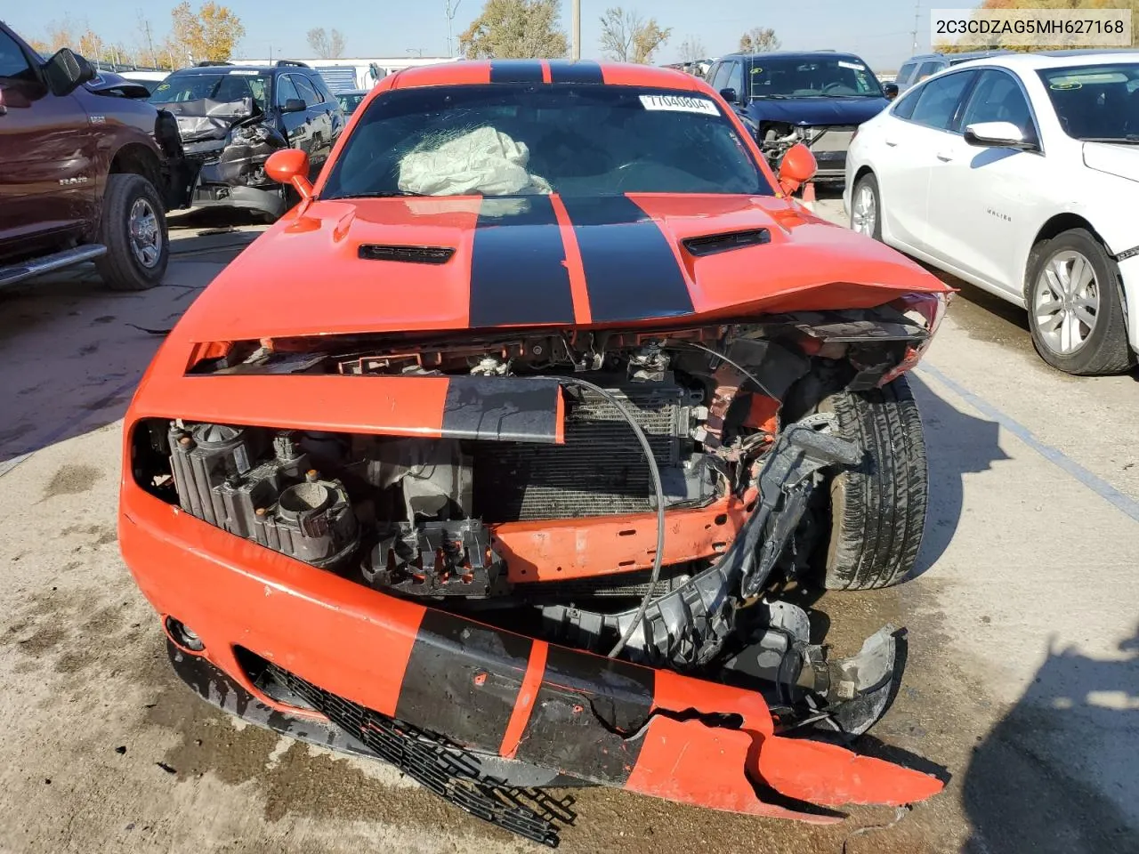 2021 Dodge Challenger Sxt VIN: 2C3CDZAG5MH627168 Lot: 77040804