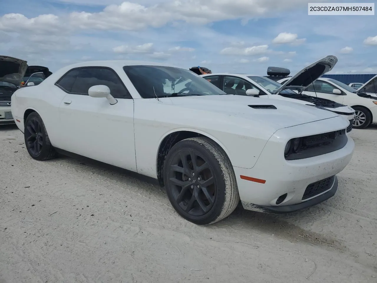 2021 Dodge Challenger Sxt VIN: 2C3CDZAG7MH507484 Lot: 77168334