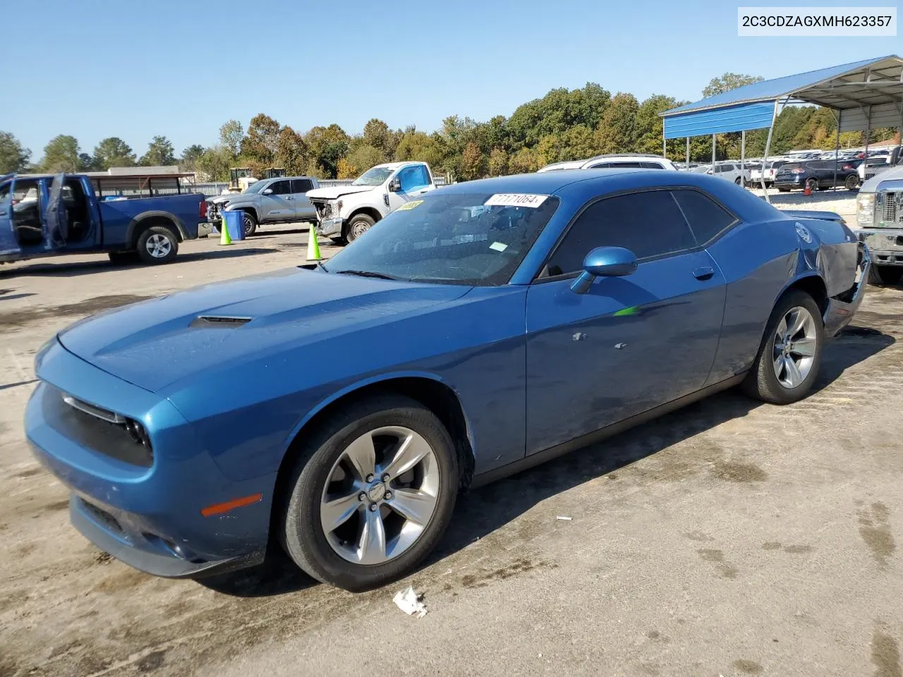 2021 Dodge Challenger Sxt VIN: 2C3CDZAGXMH623357 Lot: 77171064