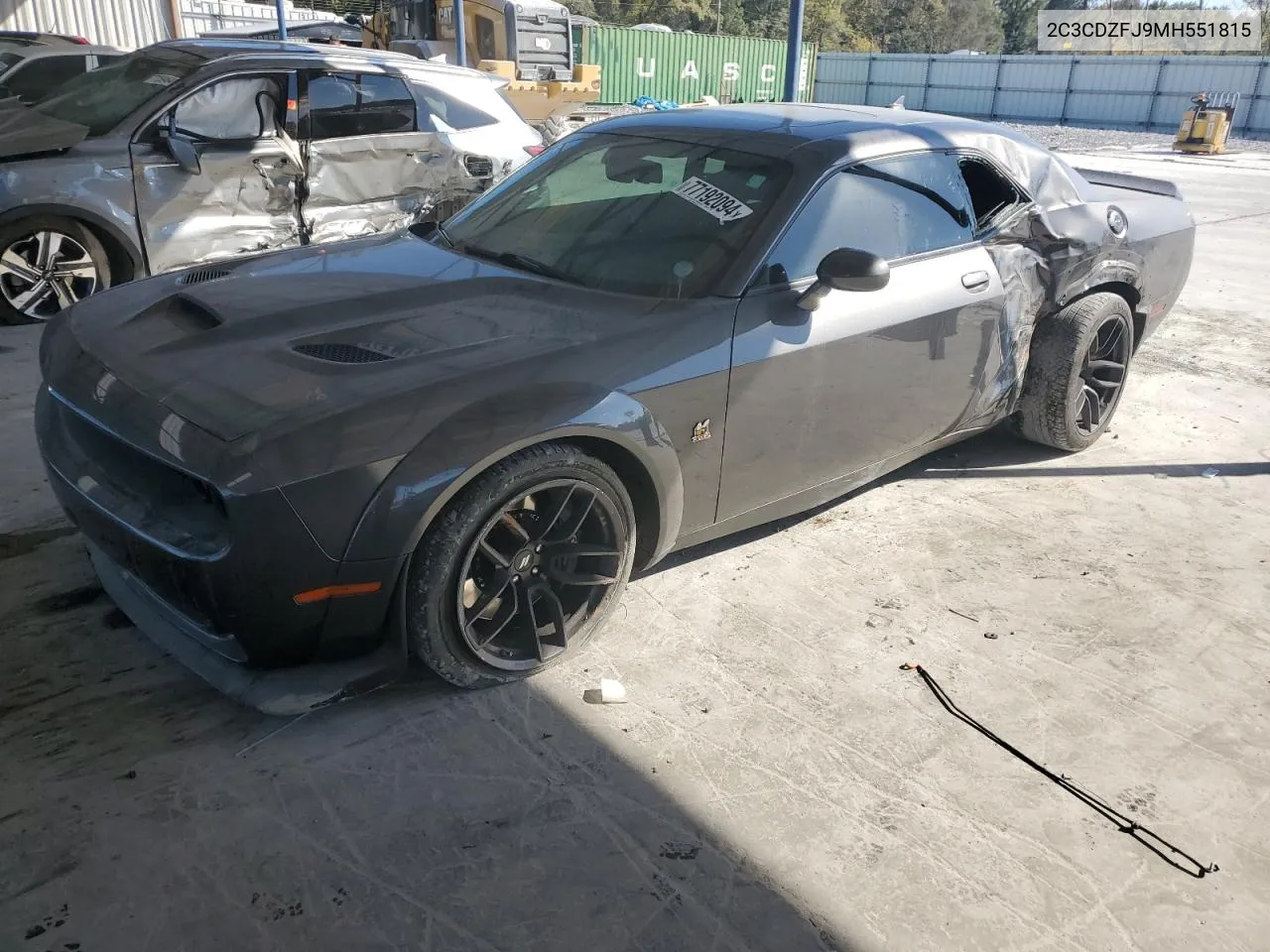 2021 Dodge Challenger R/T Scat Pack VIN: 2C3CDZFJ9MH551815 Lot: 77192094