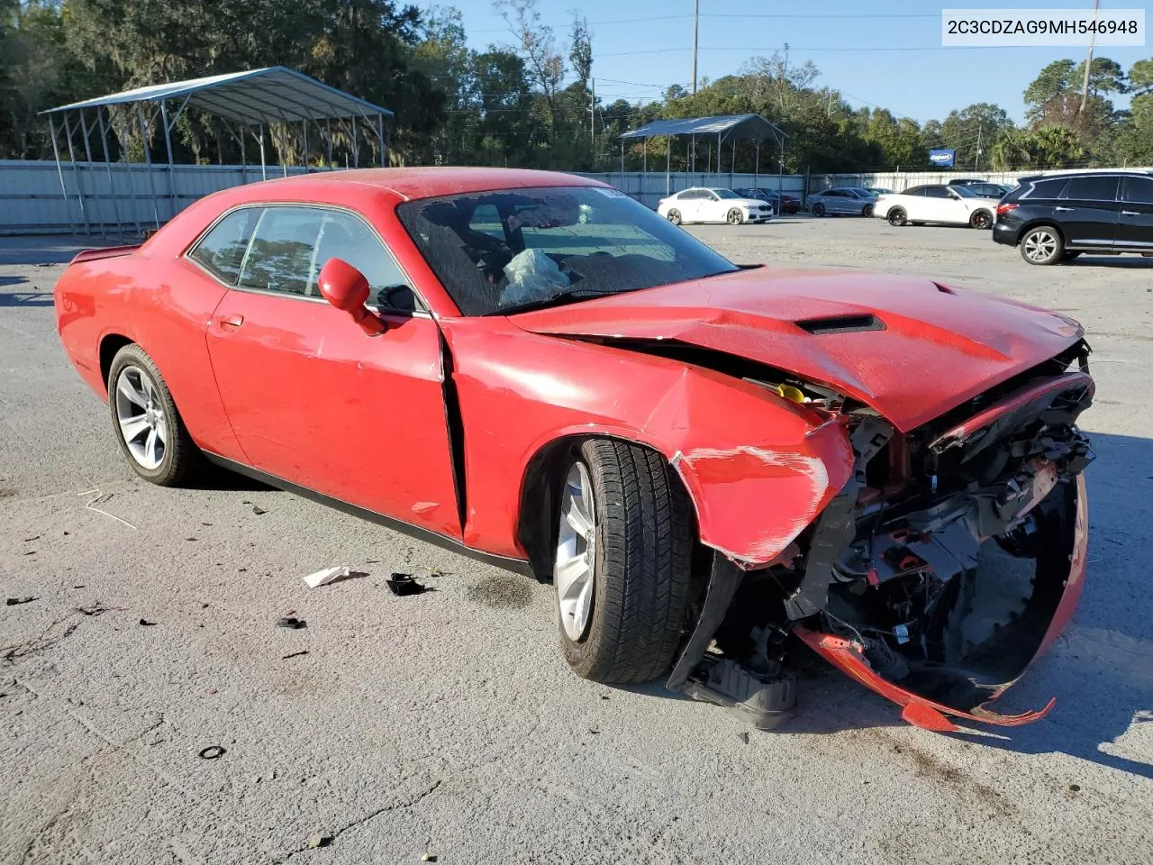 2021 Dodge Challenger Sxt VIN: 2C3CDZAG9MH546948 Lot: 77261494