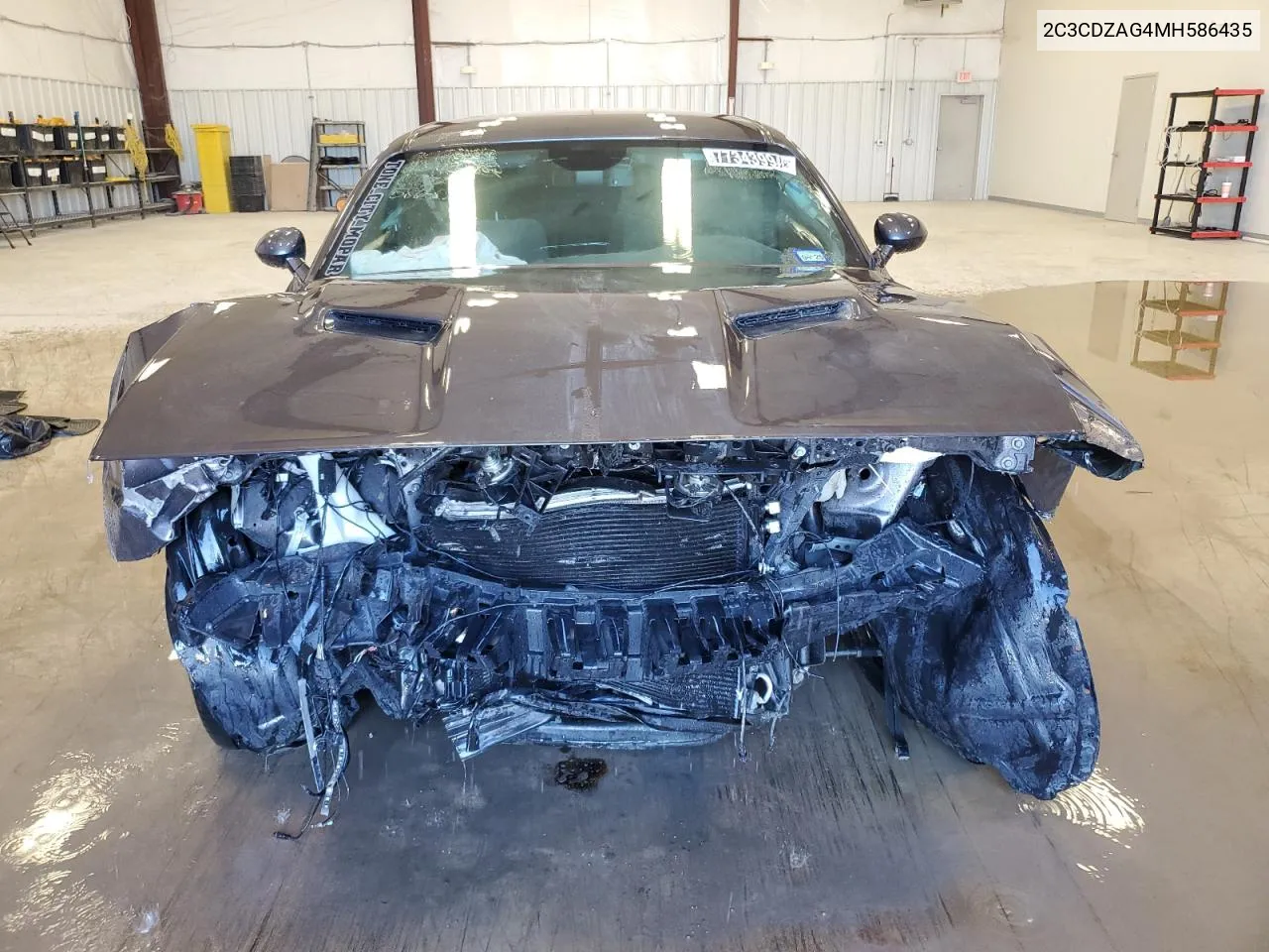 2021 Dodge Challenger Sxt VIN: 2C3CDZAG4MH586435 Lot: 77343994