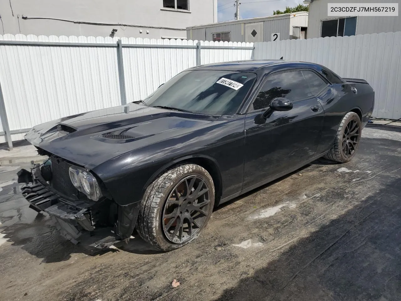 2021 Dodge Challenger R/T Scat Pack VIN: 2C3CDZFJ7MH567219 Lot: 77347104