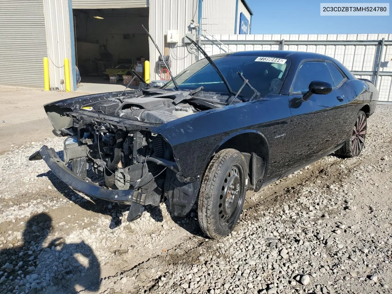 2021 Dodge Challenger R/T VIN: 2C3CDZBT3MH524780 Lot: 77396444