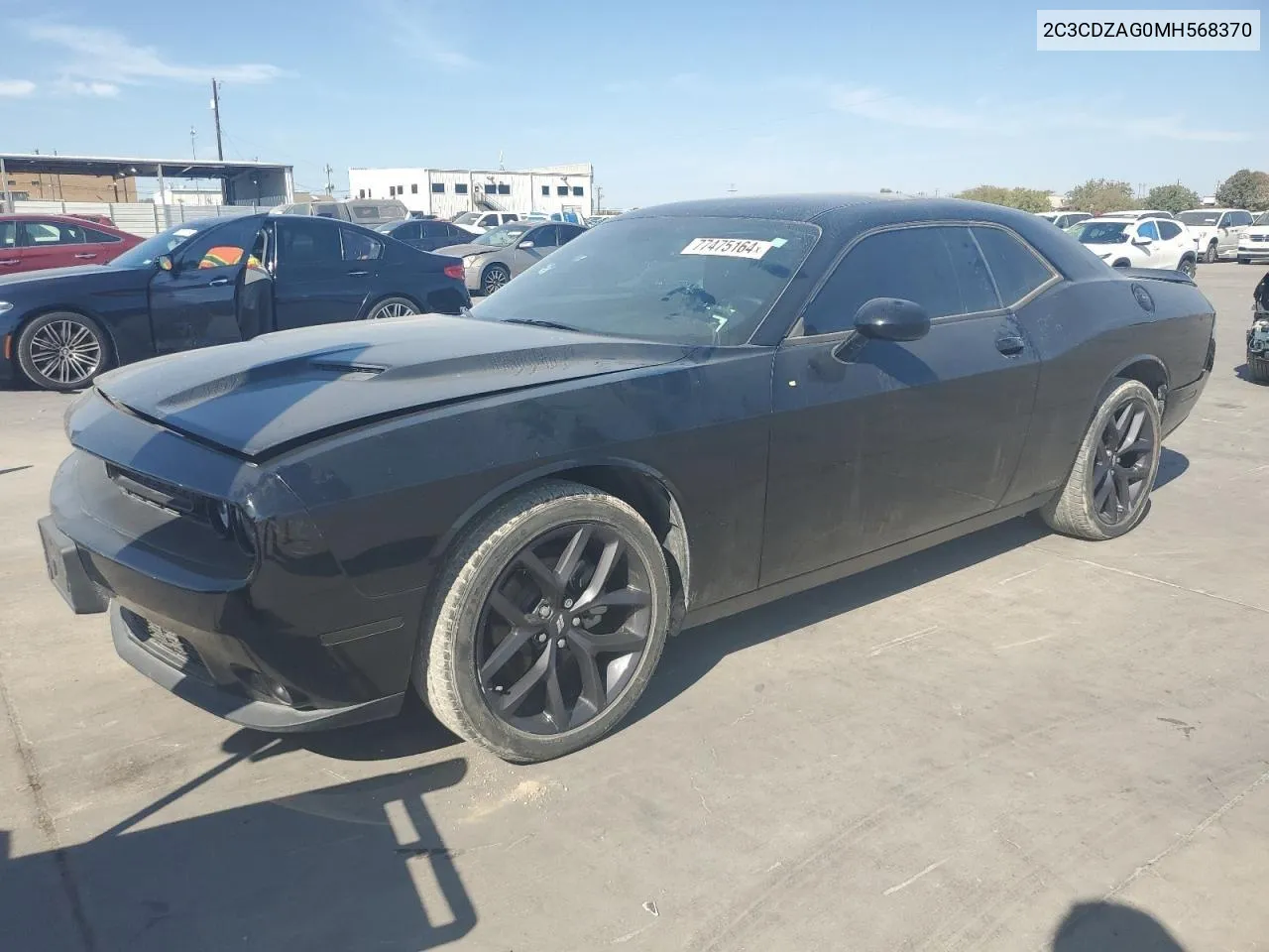 2021 Dodge Challenger Sxt VIN: 2C3CDZAG0MH568370 Lot: 77475164