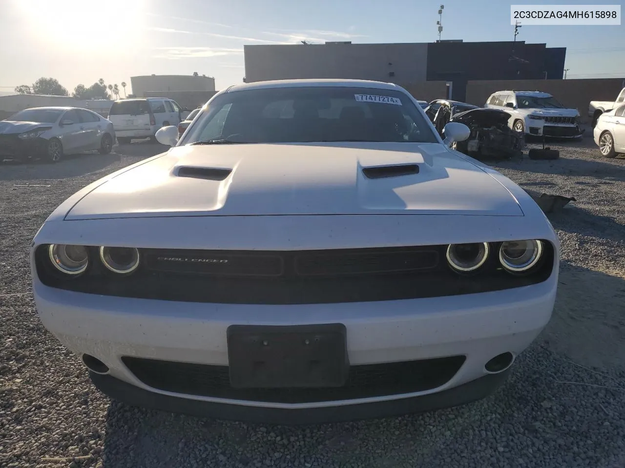 2021 Dodge Challenger Sxt VIN: 2C3CDZAG4MH615898 Lot: 77477274