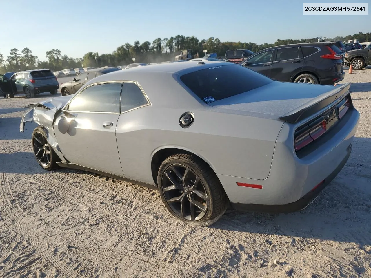 2021 Dodge Challenger Sxt VIN: 2C3CDZAG3MH572641 Lot: 77588654