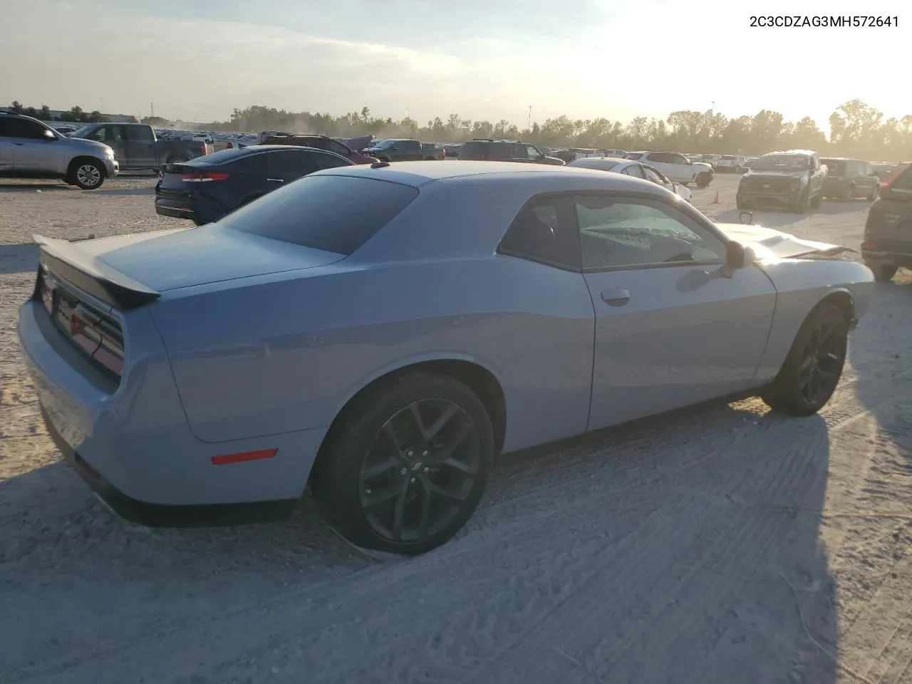 2021 Dodge Challenger Sxt VIN: 2C3CDZAG3MH572641 Lot: 77588654