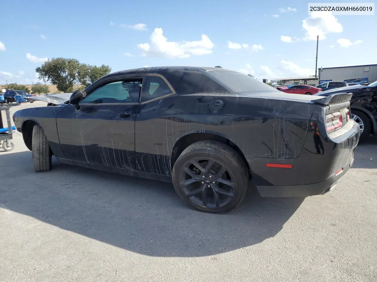 2021 Dodge Challenger Sxt VIN: 2C3CDZAGXMH660019 Lot: 77616794