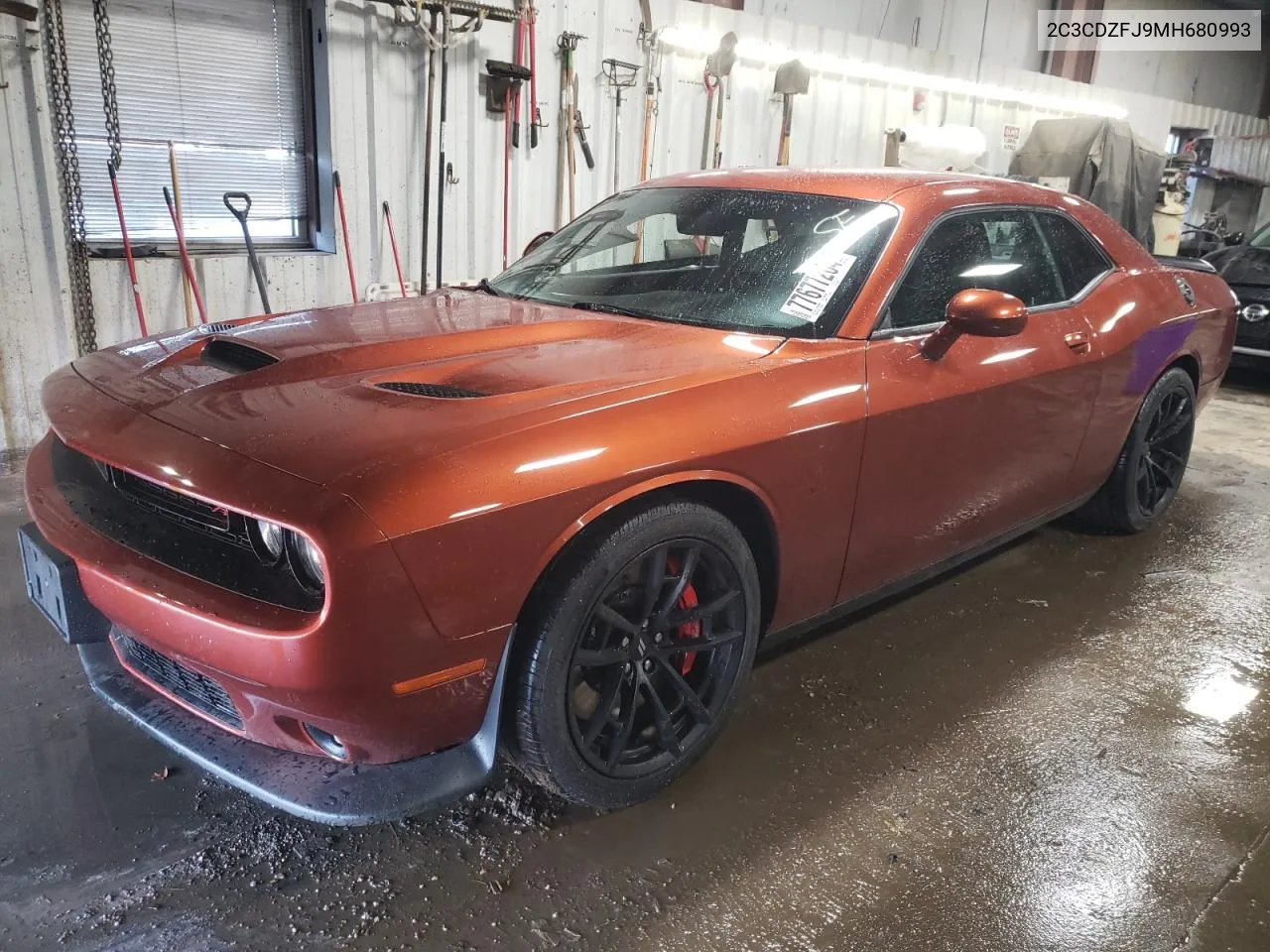 2021 Dodge Challenger R/T Scat Pack VIN: 2C3CDZFJ9MH680993 Lot: 77677264