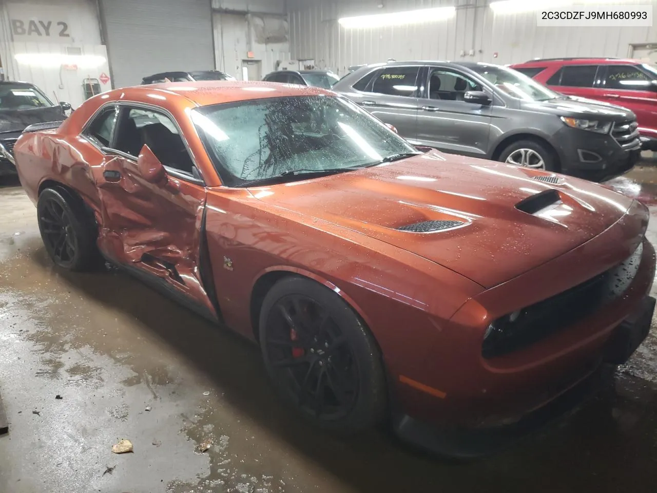 2021 Dodge Challenger R/T Scat Pack VIN: 2C3CDZFJ9MH680993 Lot: 77677264