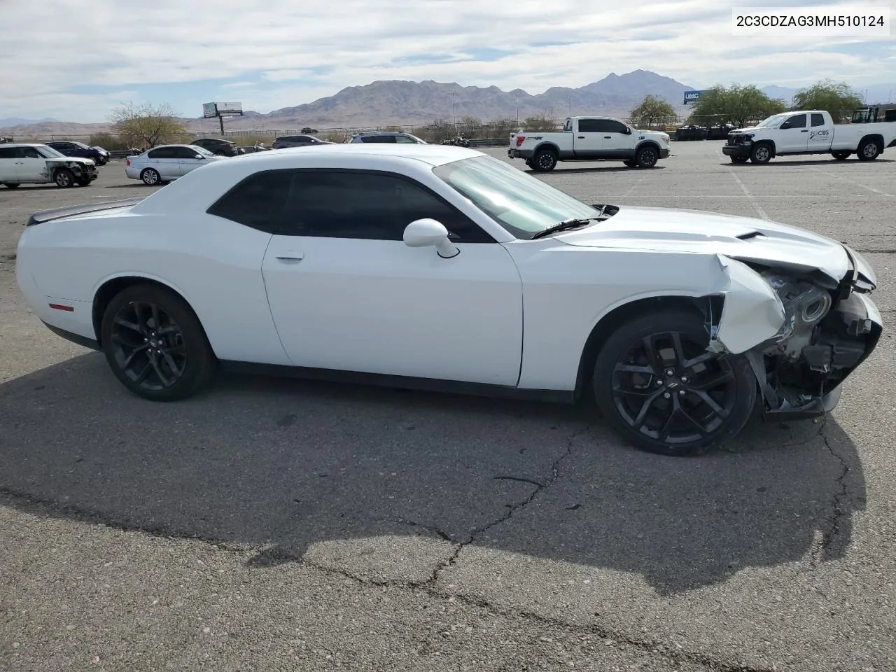 2021 Dodge Challenger Sxt VIN: 2C3CDZAG3MH510124 Lot: 77992824