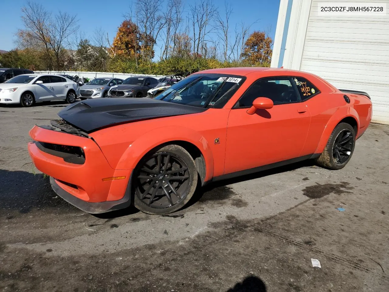 2021 Dodge Challenger R/T Scat Pack VIN: 2C3CDZFJ8MH567228 Lot: 78011014