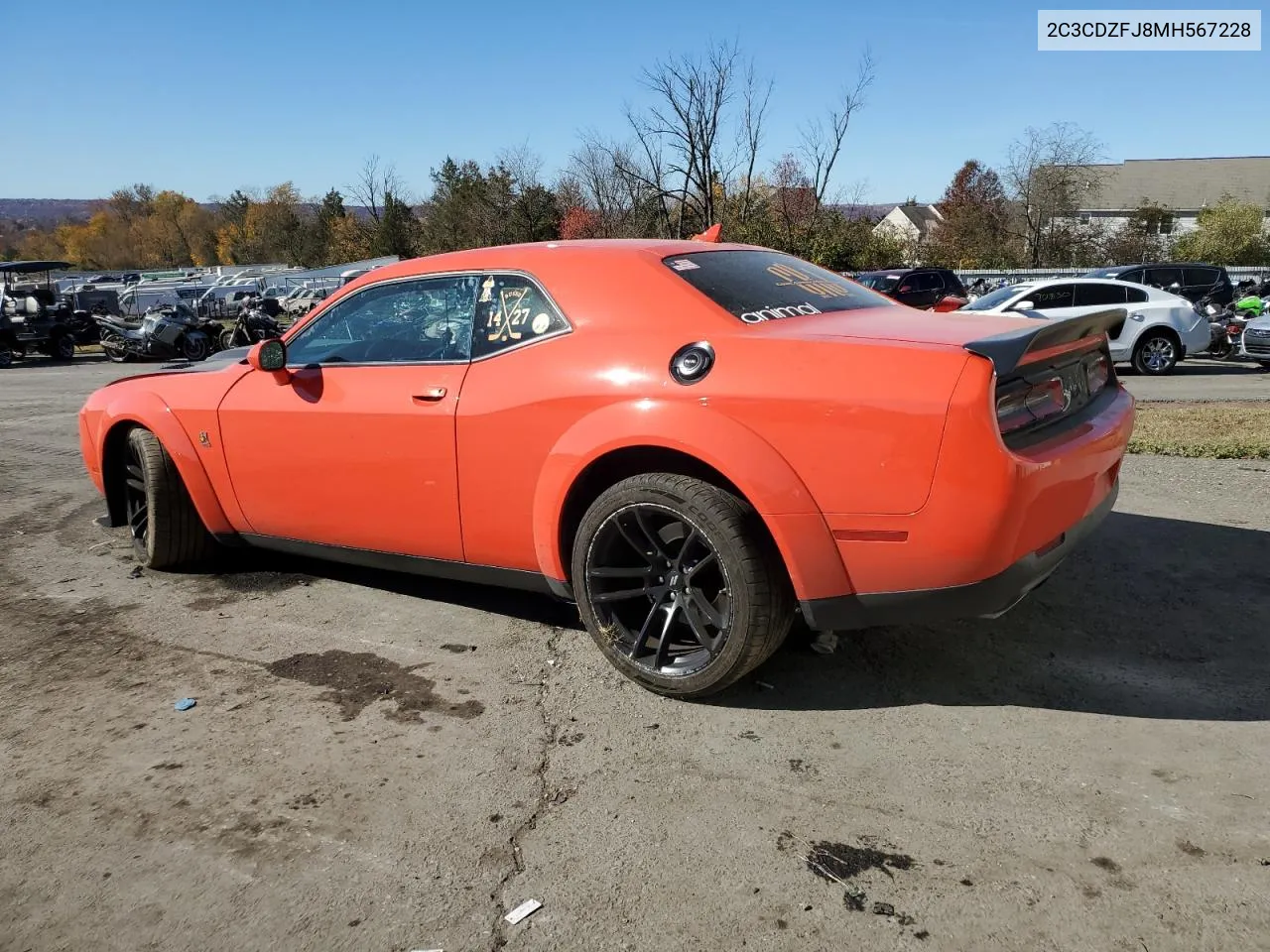 2021 Dodge Challenger R/T Scat Pack VIN: 2C3CDZFJ8MH567228 Lot: 78011014