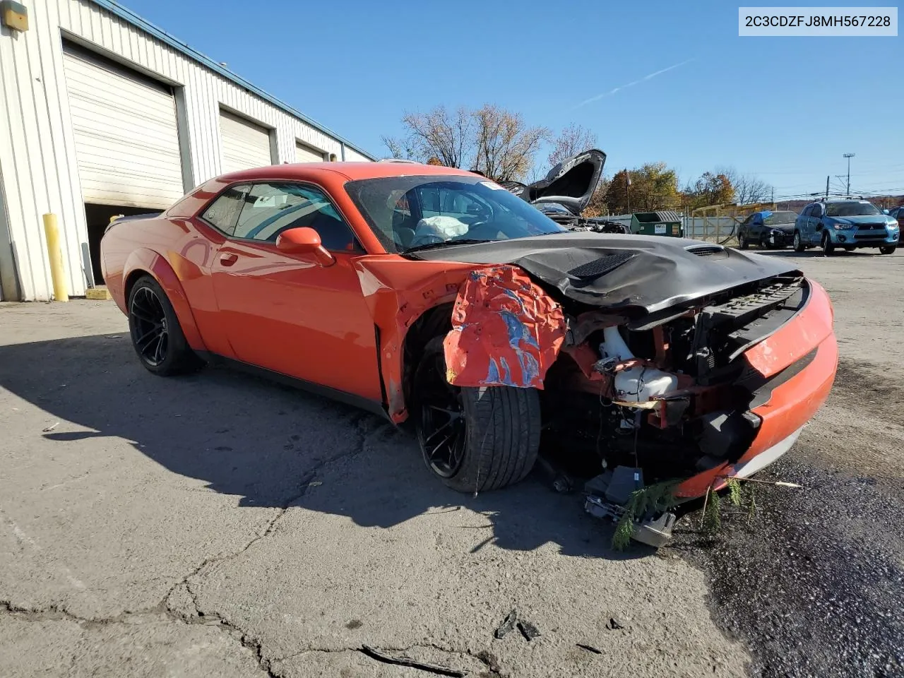 2021 Dodge Challenger R/T Scat Pack VIN: 2C3CDZFJ8MH567228 Lot: 78011014