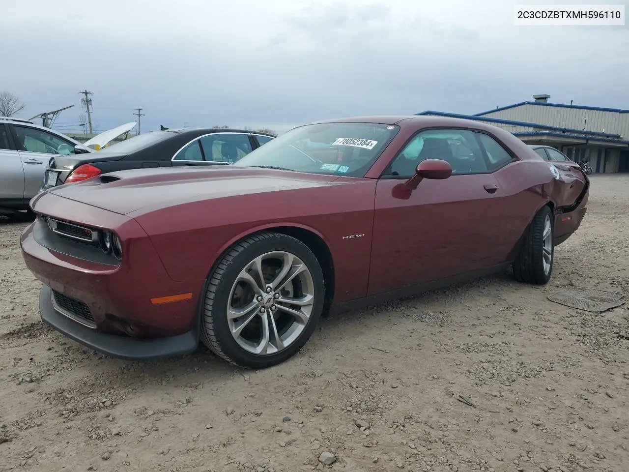 2021 Dodge Challenger R/T VIN: 2C3CDZBTXMH596110 Lot: 78052384