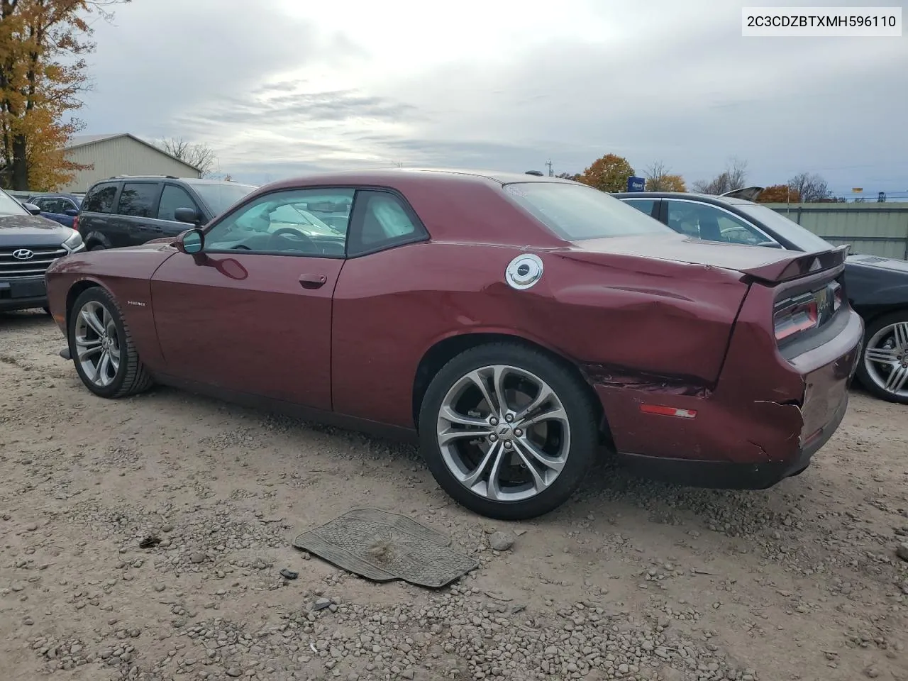 2021 Dodge Challenger R/T VIN: 2C3CDZBTXMH596110 Lot: 78052384