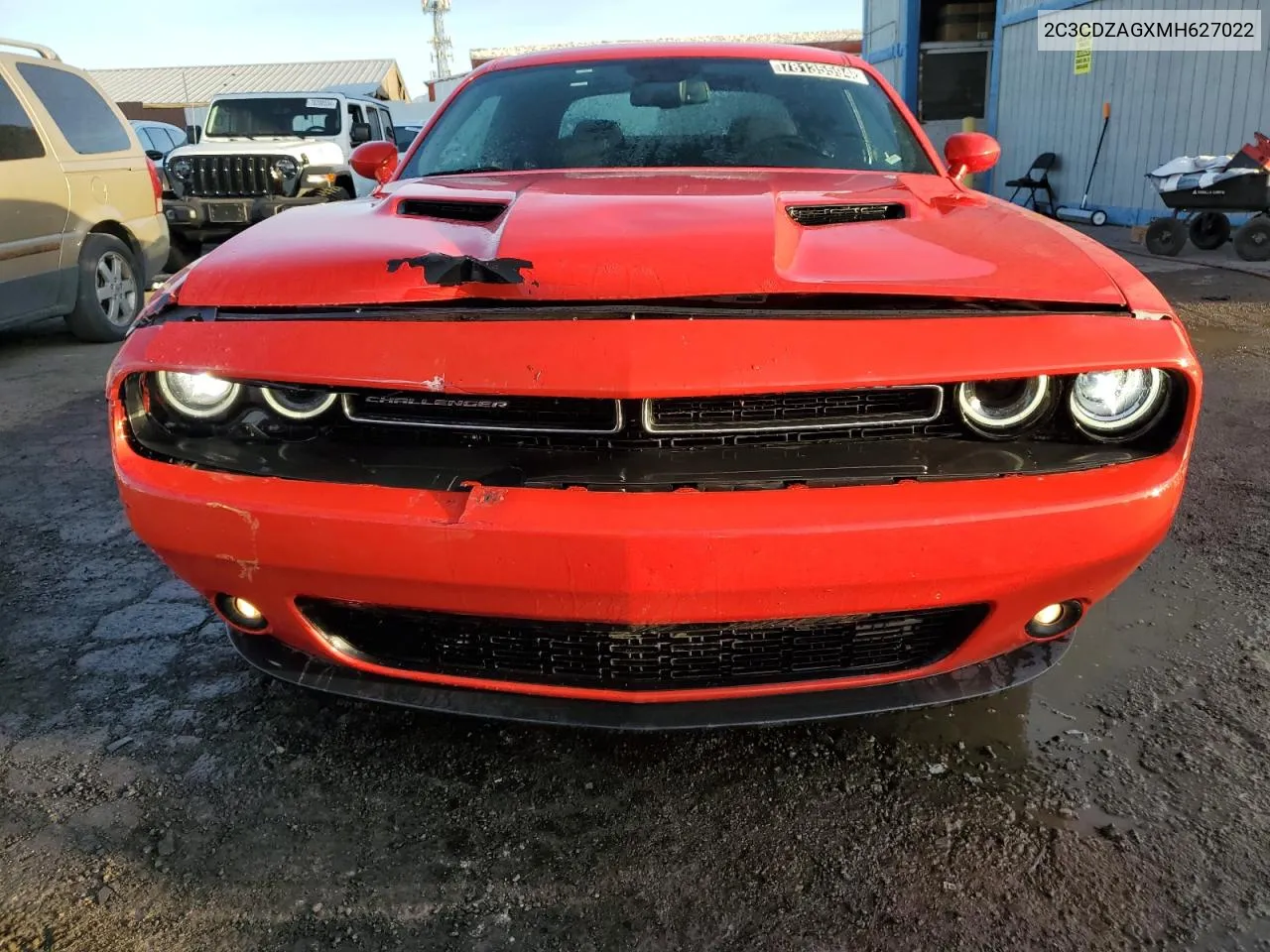 2021 Dodge Challenger Sxt VIN: 2C3CDZAGXMH627022 Lot: 78135594