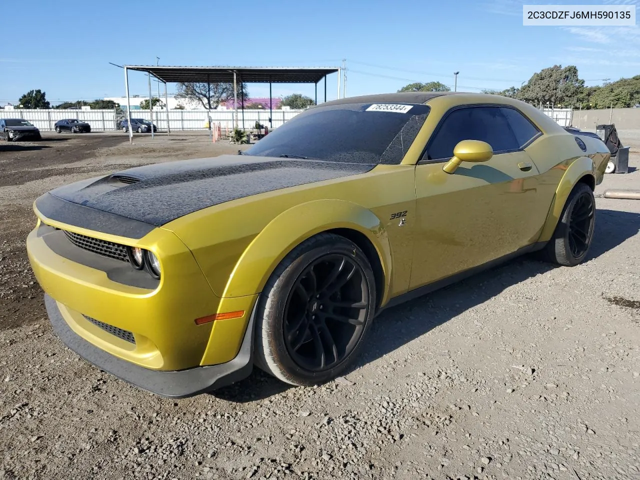 2021 Dodge Challenger R/T Scat Pack VIN: 2C3CDZFJ6MH590135 Lot: 78253344