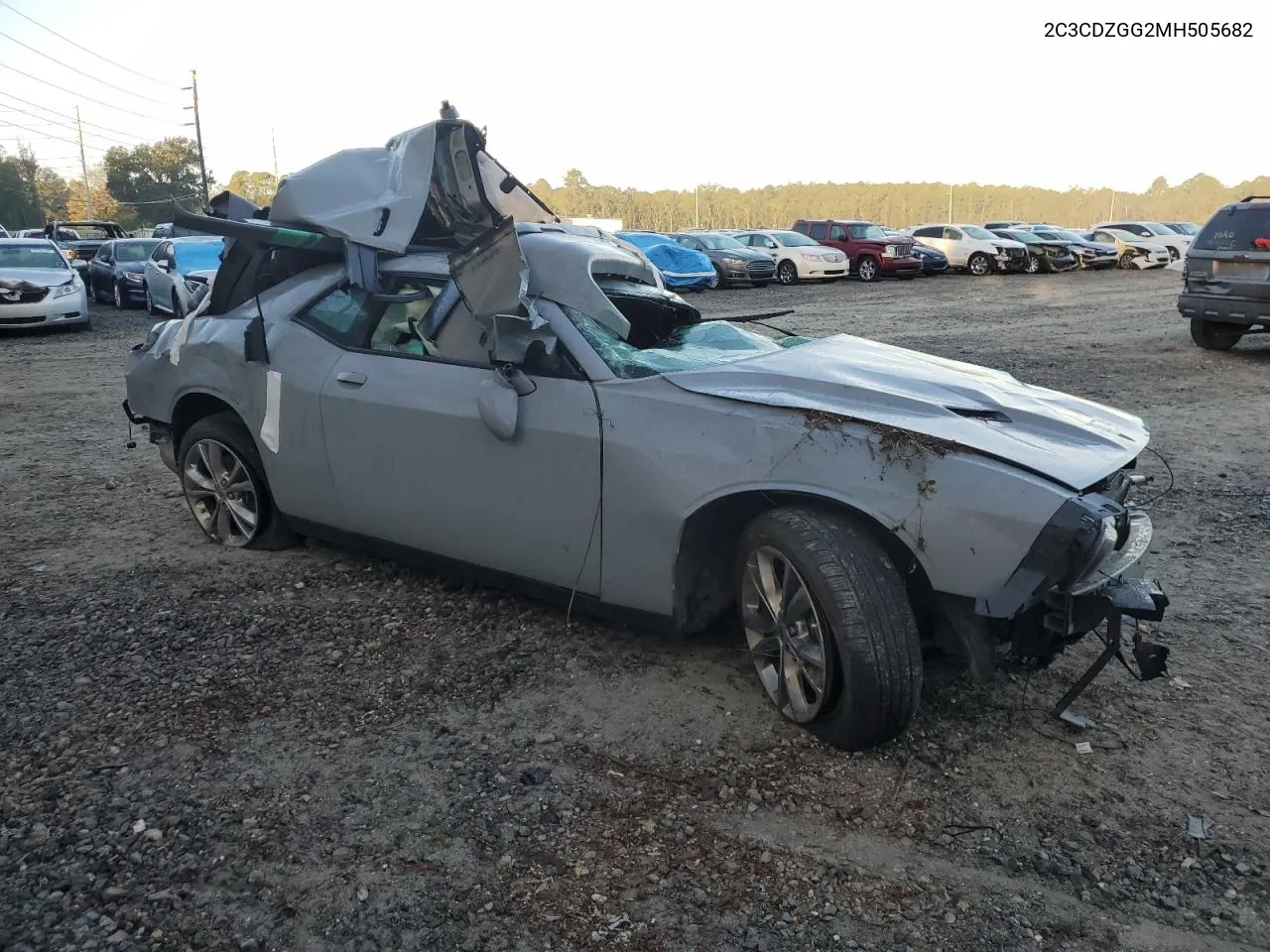 2021 Dodge Challenger Sxt VIN: 2C3CDZGG2MH505682 Lot: 78386774