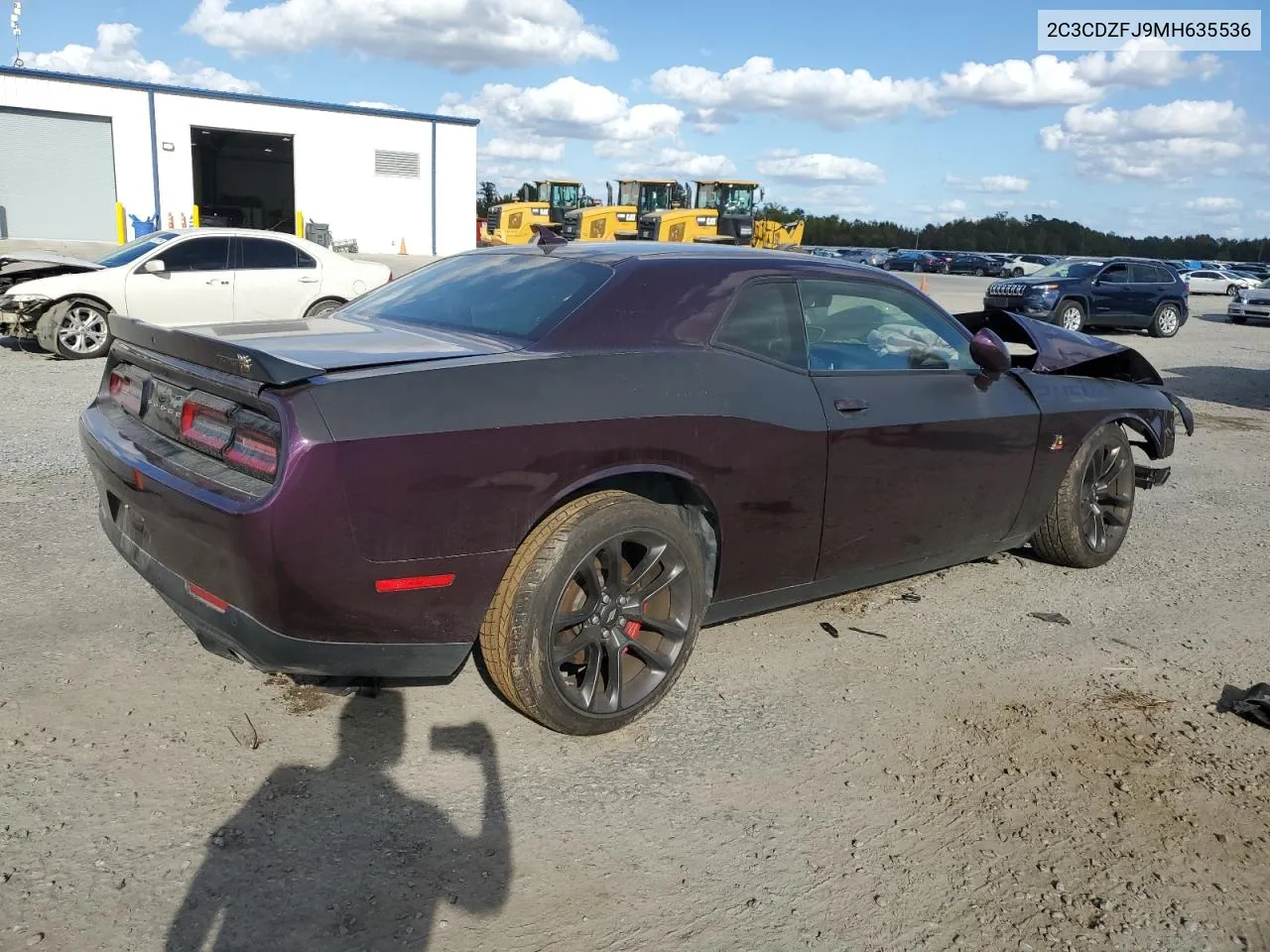 2021 Dodge Challenger R/T Scat Pack VIN: 2C3CDZFJ9MH635536 Lot: 78574454