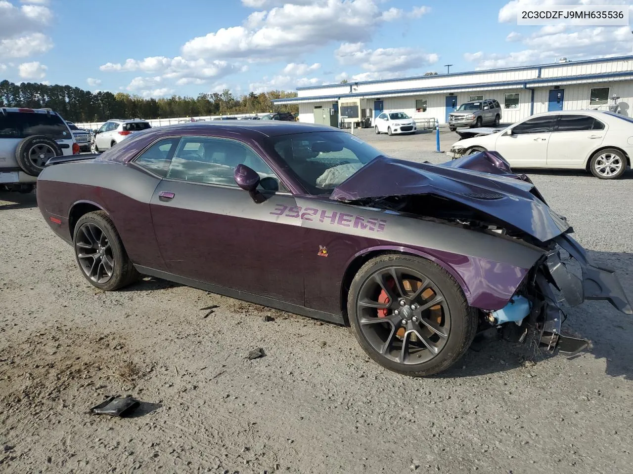 2021 Dodge Challenger R/T Scat Pack VIN: 2C3CDZFJ9MH635536 Lot: 78574454