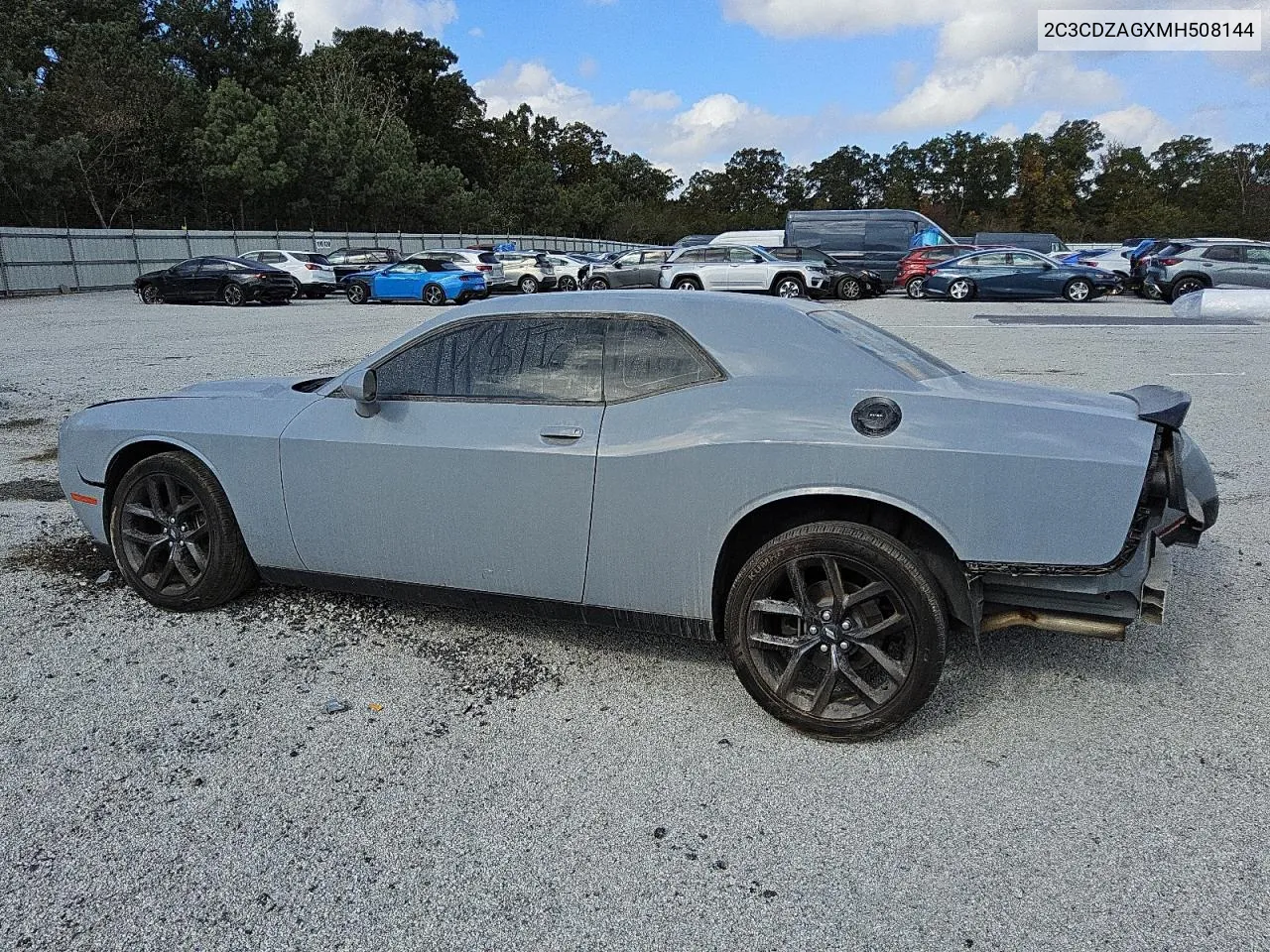 2021 Dodge Challenger Sxt VIN: 2C3CDZAGXMH508144 Lot: 78733704