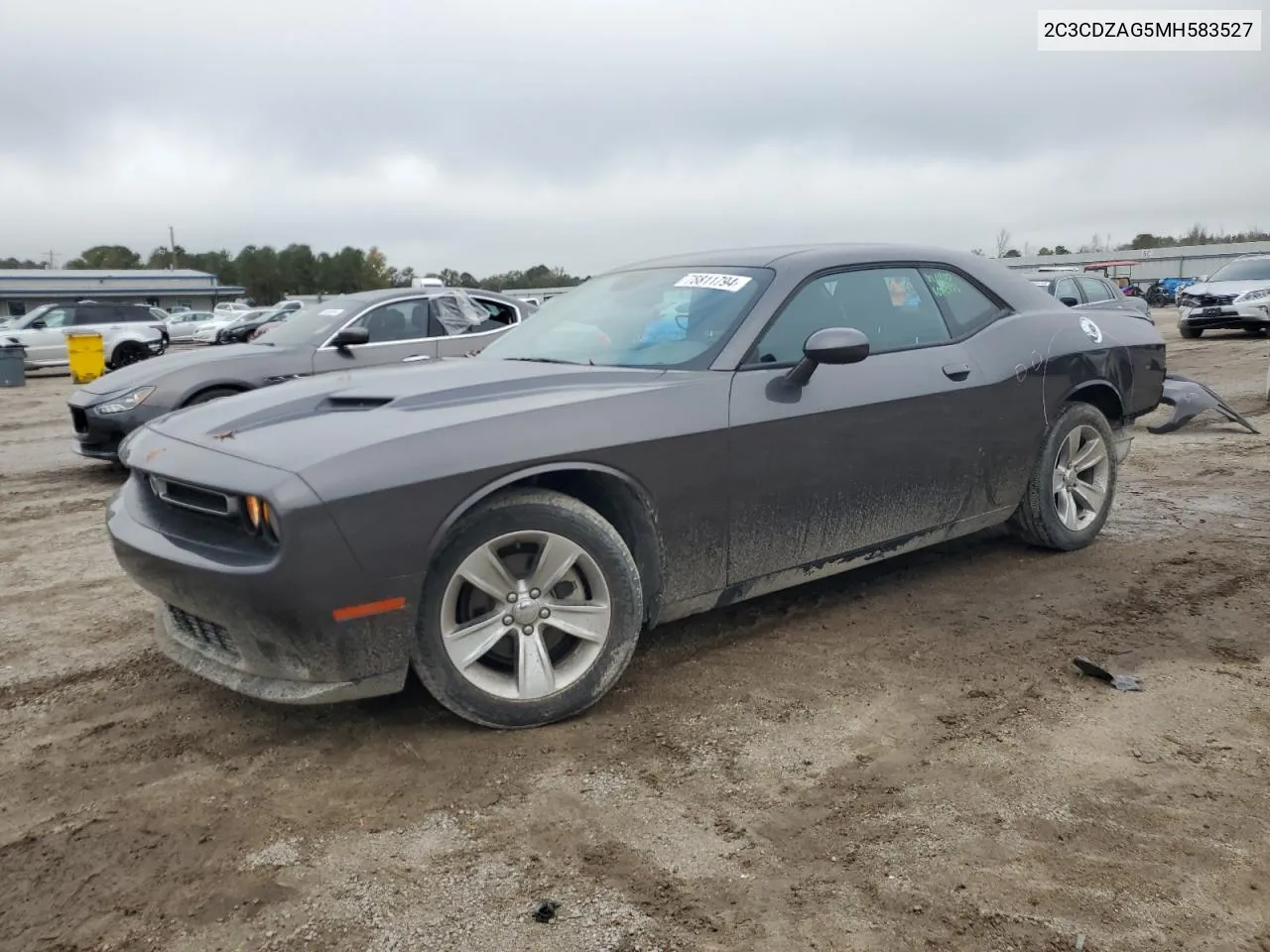 2021 Dodge Challenger Sxt VIN: 2C3CDZAG5MH583527 Lot: 78811794