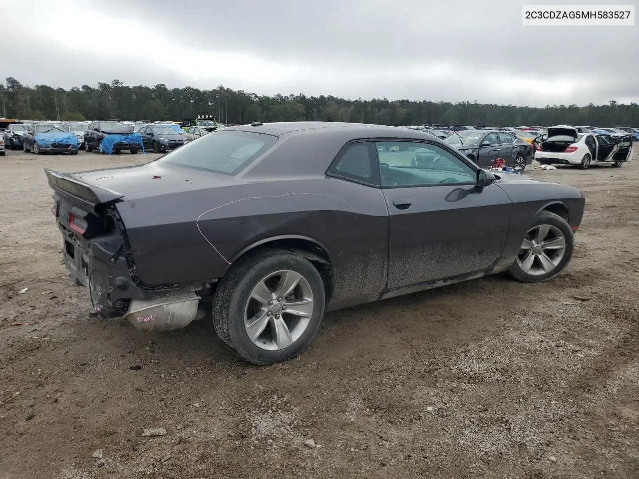 2021 Dodge Challenger Sxt VIN: 2C3CDZAG5MH583527 Lot: 78811794