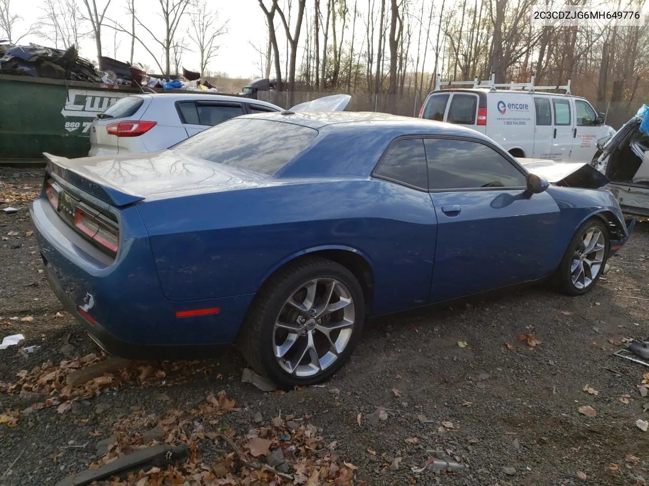 2021 Dodge Challenger Gt VIN: 2C3CDZJG6MH649776 Lot: 78902284