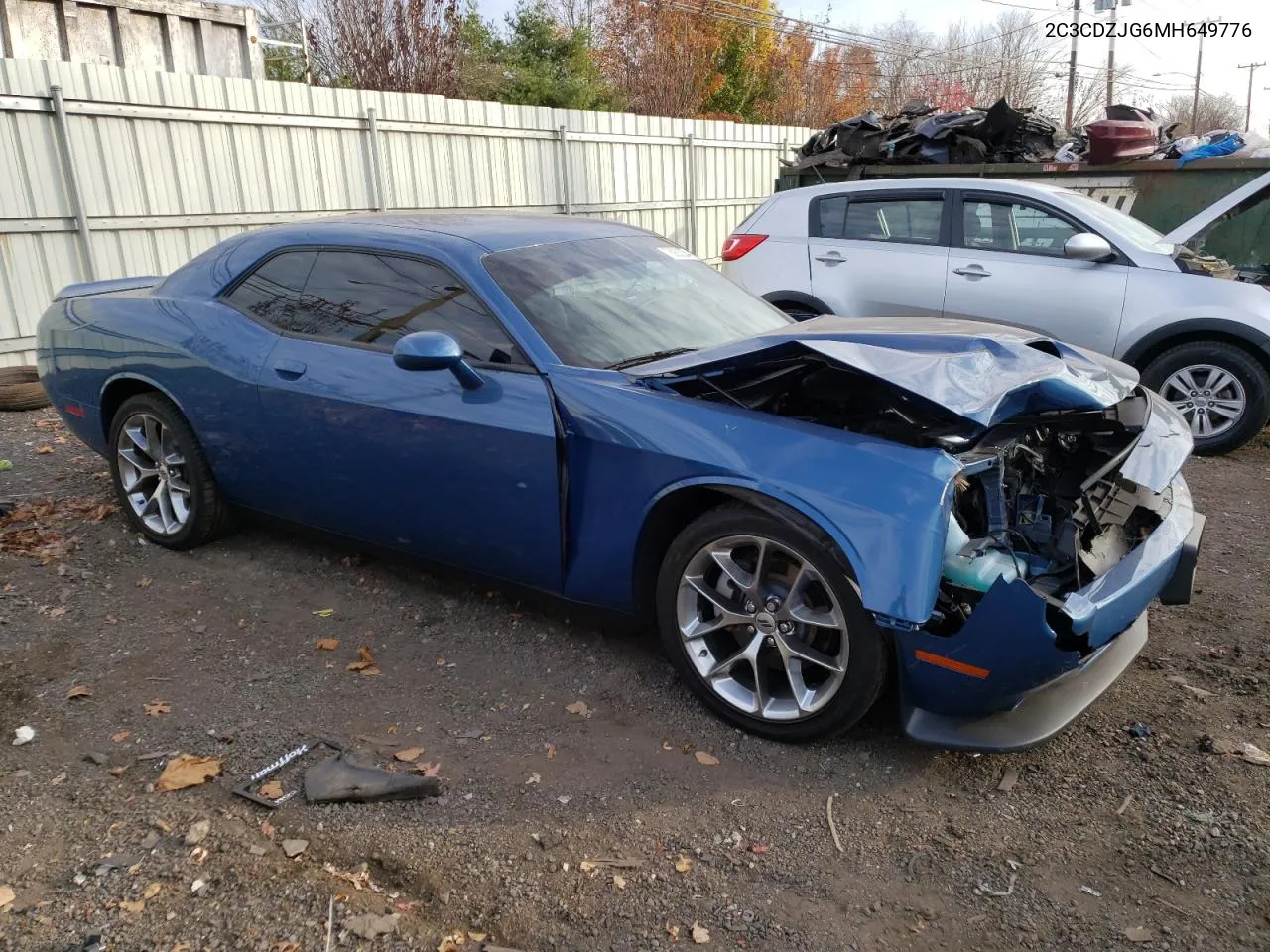 2021 Dodge Challenger Gt VIN: 2C3CDZJG6MH649776 Lot: 78902284